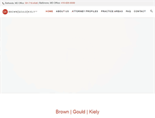 Tablet Screenshot of bgklawfirm.com
